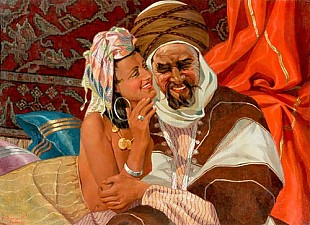 A. Luschenko - Scheherazade and sultan
