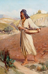Walter Jenks Morgan - Oriental man while sowing
