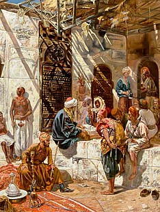 Ferenc Eisenhut - Scene at an oriental bazar