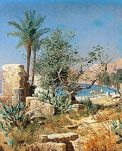 Edmung Berninger - Algerian coast scene