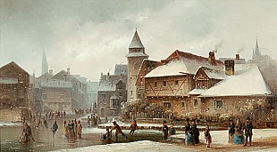 Anton Doll - Ice scater on a frozen lake near Lindau