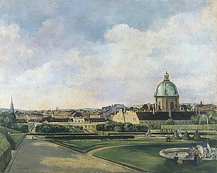 Victor Tischler - View of old city of Vienna