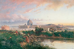 Franz Reder-Broili - Sunrise above Rome
