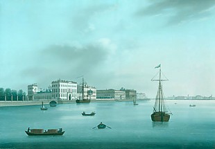 Johann Wilhelm Gottfried Barth - Views of St. Petersburger (Pair of matches)