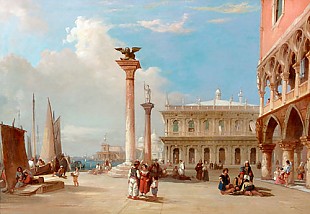 Edward Pritchett - Piazetta in Venice