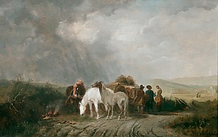 Ludwig Hartmann - Surprised by a thunderstorm
