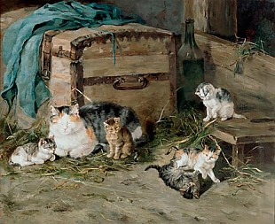 Julius Adam - The playful cats