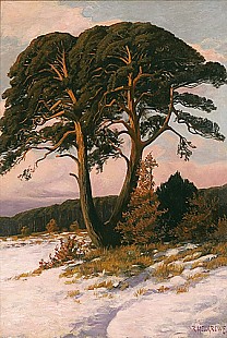 Rudolf Hellgrewe - Landscape in evening light