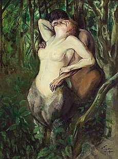 Wilhelm Trübner - The kiss