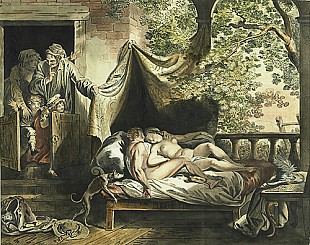 Johann Heinrich Ramberg - Surprised lovers