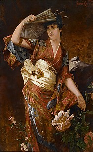Conrad Kiesel - ady with fan