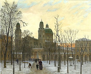 Georg Dehn - Winter afternoon at Hofgarten