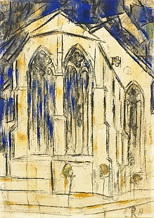 Christian Rohlfs - Choir of an Gothic church in Soest
