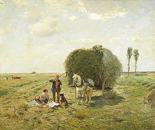 Hugo Mühlig - Rest of haying at midday