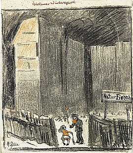 Heinrich Zille - Berlin Wintersport