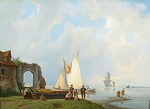 Peter Cornelis Dommershuuzen - Netherlands beach view