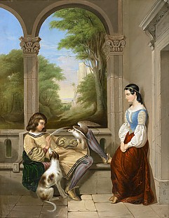 Carl Georg Christian Schumacher - Young prince with hawk