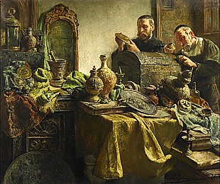 Leon Brunin (de Meutier) - Visit at the art dealer