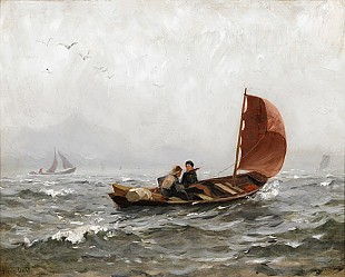 Hans Andreas Christian Dahl - Sailing at coast of Norwegian