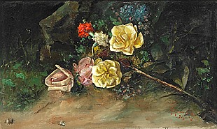 Guillermo Gomez Y Gil - Flower stillife