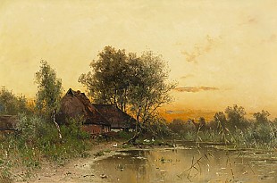 Walter Moras - Evening mood in norhtern Germany