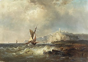 Iwan Constantinovich Aiwasowski - sailingboat at the breakers