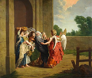 Jan Josef Horemanns d.J. - Lot with the angels at the door of Sodom