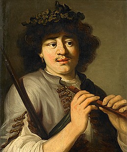 Govert Flinck - Shepard playing flute