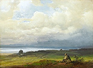 Richard Zimmermann - Evening atmosphere at Chiemsee