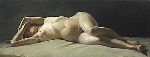 Monogrammist T.T. - Reclined female nude