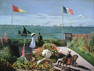 Claude Monet - Terrace at the coast of Saint-Adresse