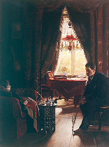 Wenzel Tornoe - Leisure time in the saloon