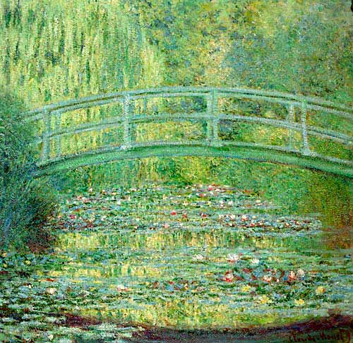 Claude Monet - Lily pond and japanese bridge