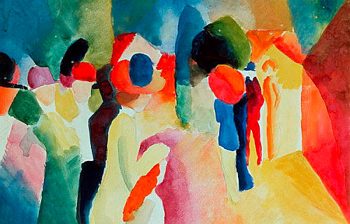 August Macke - Meeting people