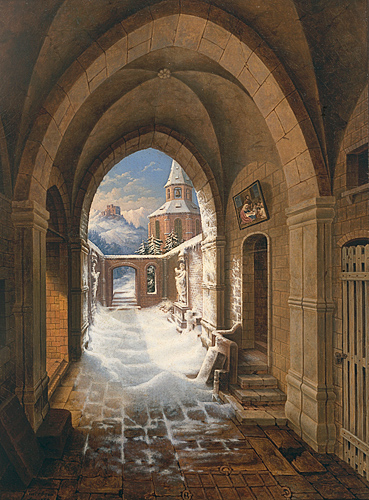 Jacob Jacobson - Monastery yard near Bozen