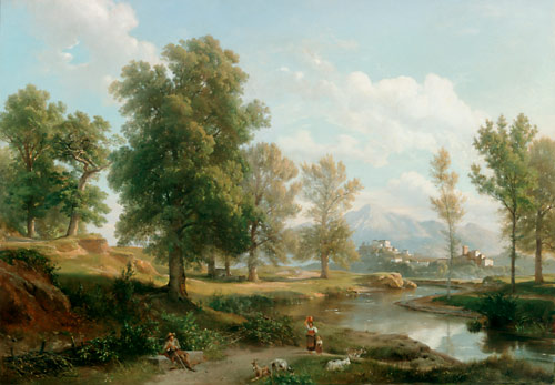 Carl Hummel - Monticelli near Tivoli