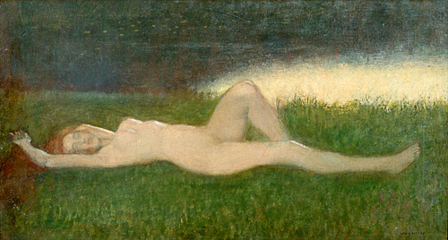Louis Picard - Nude at a lake