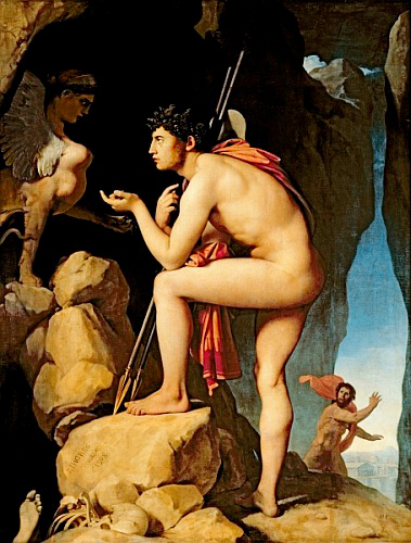 Jean Auguste Dominique Ingres - Oedipus and the Sphinx