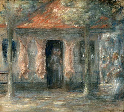 Max Liebermann - Pig slaughterhouse