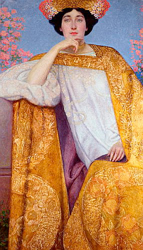 Gustav Klimt - Portrait of a Woman in a Golden Dress