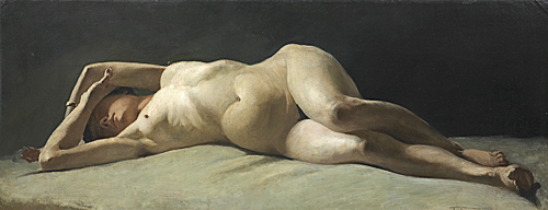 Monogrammist T.T. - Reclined female nude
