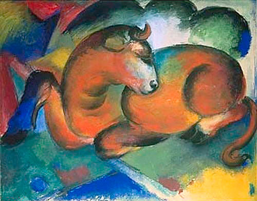Franz Marc - Red bull