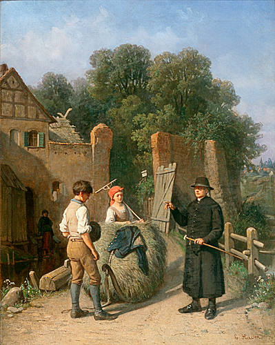 Ernst Hader - Reprimand to young lovers
