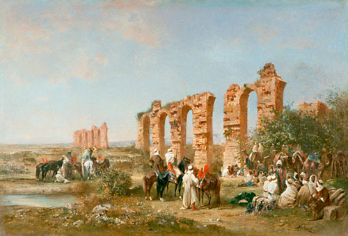 Honoré Boze - Resting caravan