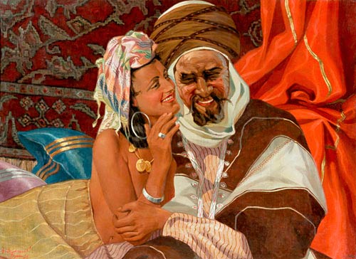 A. Luschenko - Scheherazade and sultan