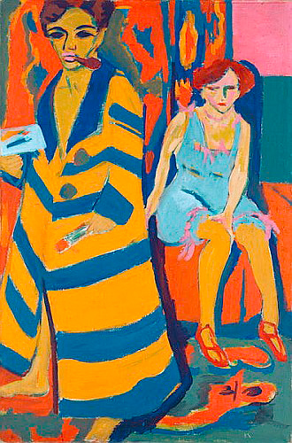 Ernst Ludwig Kirchner - Self portrait with artist's model