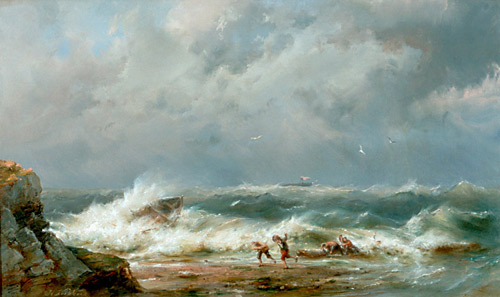 Johannes Hermanus Koekkoek - Shipwreck