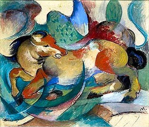 Franz Marc - Springing horse