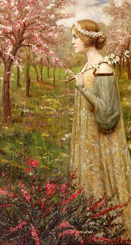 Edmond Aman-Jean - Springtime
