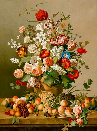 Johann Baptist Drechsler - Still life with pomp